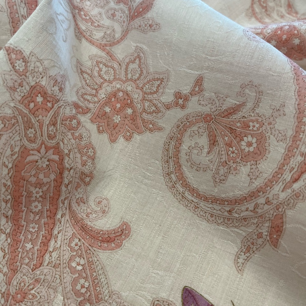 LANCETTI VTG Handkerchief Scarf Floral Butterfly Lace Paisley Women Square 28” - Picture 3 of 10
